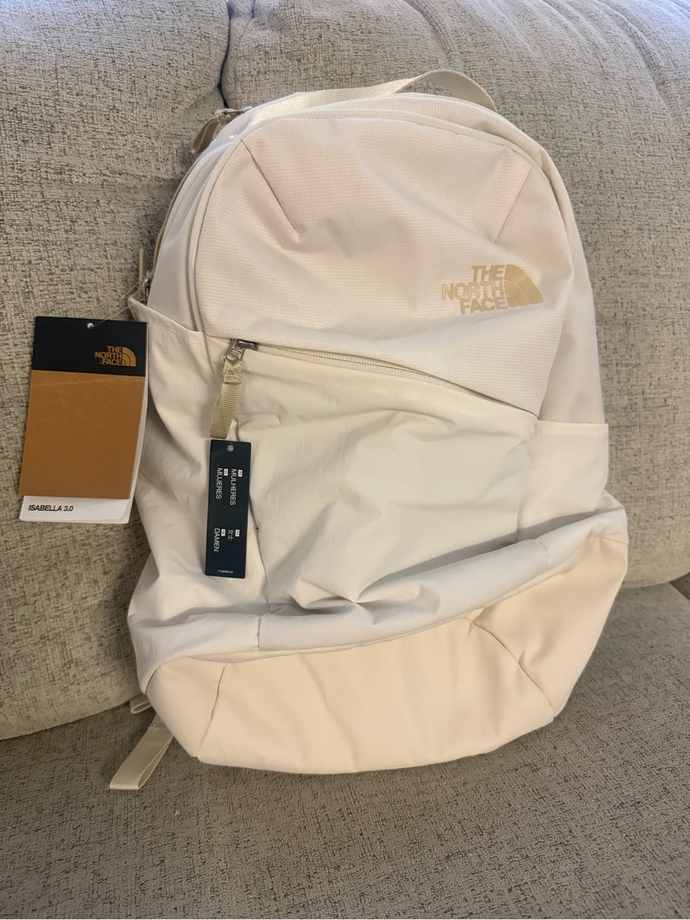 The North Face Isabella 3.0 Backpack in Gardenia White